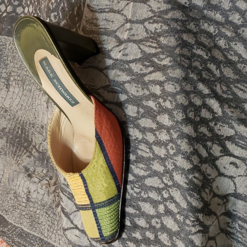 Mark Schwartz Color-Block Mules - Picture 2 of 11